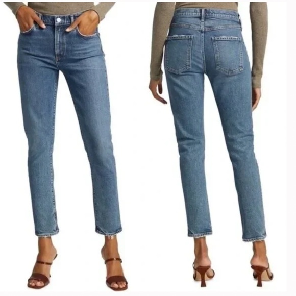 AGOLDE Toni Mid Rise Straight Jeans Dime Size 26 - Picture 1 of 13